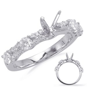 White Gold Engagement Ring White Gold Engagement Ring