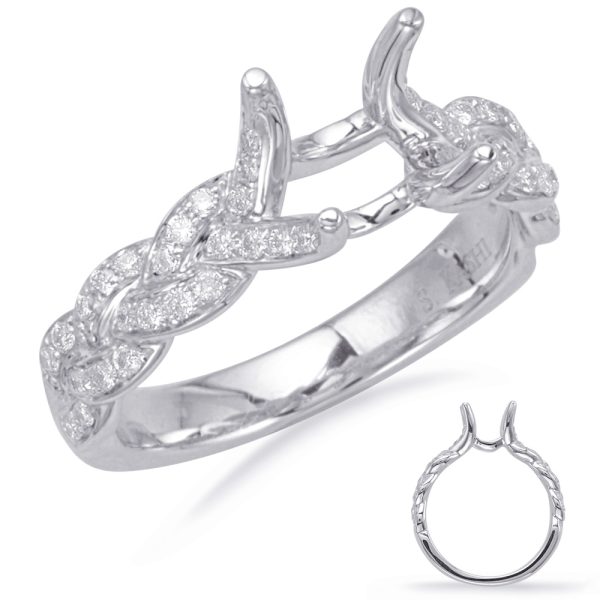14KW Braided Engagement Ring