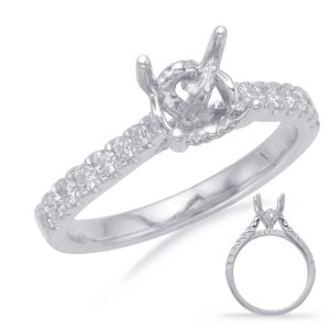White Gold Engagement Ring White Gold Engagement Ring