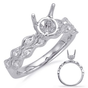 White Gold Engagement Ring White Gold Engagement Ring
