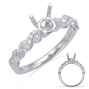 White Gold Engagement Ring White Gold Engagement Ring