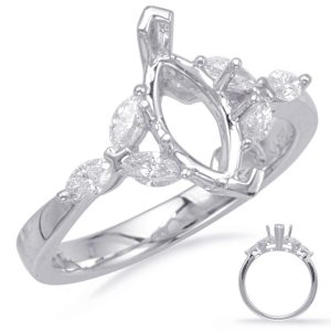 White Gold Engagement Ring White Gold Engagement Ring