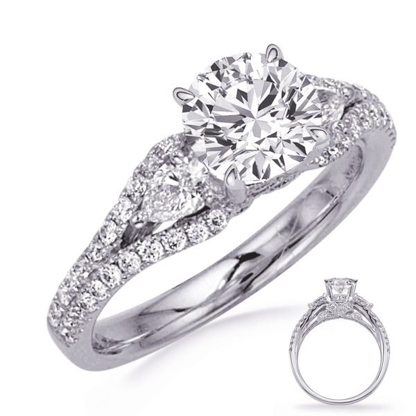White Gold Diamond Engagement Ring