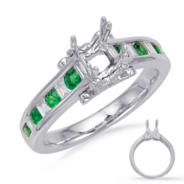 Baguette Diamond Engagement Ring