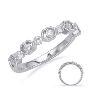 White Gold Matching Band White Gold Matching Band