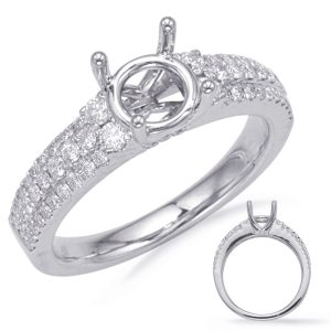 White Gold Engagement Ring White Gold Engagement Ring