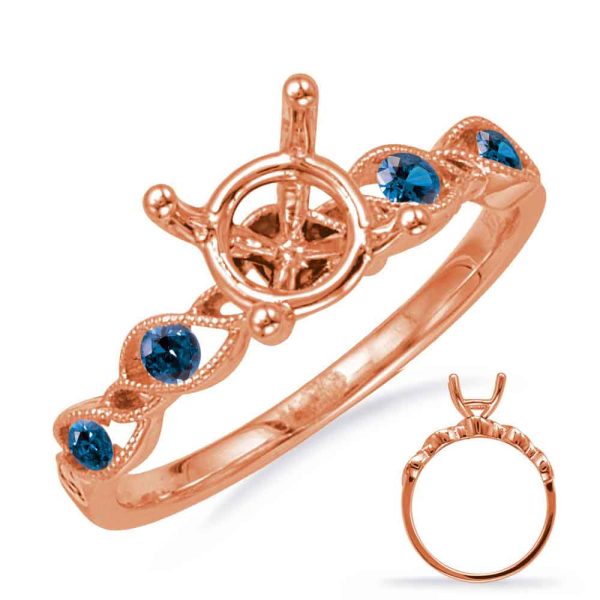 Sapphire Diamond Engagement Ring