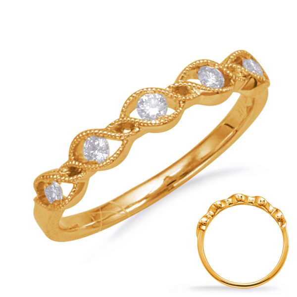 14KY Round Wedding Band