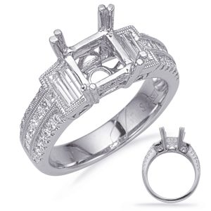 Baguette Diamond Engagement Ring Baguette Diamond Engagement Ring
