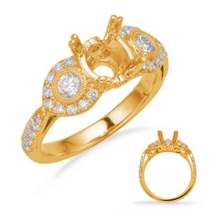 Yellow Gold Engagement Ring Yellow Gold Engagement Ring