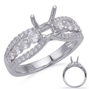 White Gold Engagement Ring White Gold Engagement Ring