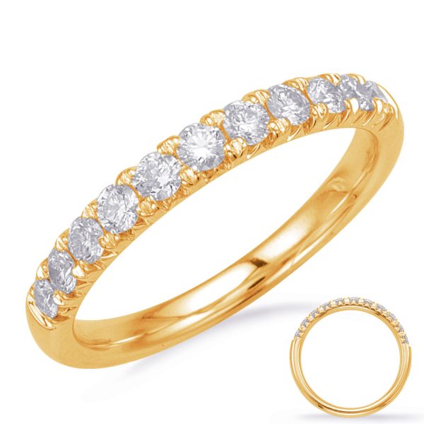 14KY Round Wedding Band