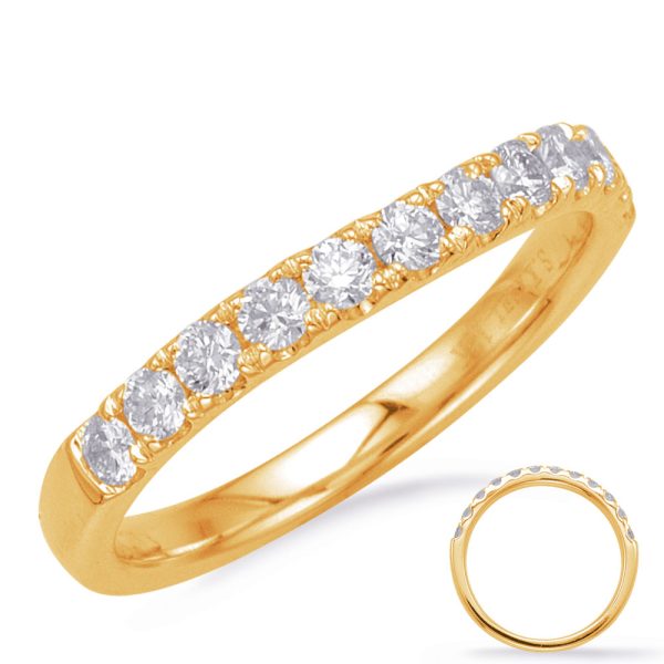 14KY Round Wedding Band