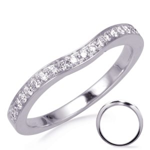 White Gold Curved Band White Gold Curved Band