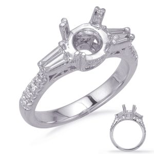 Baguette Diamond Engagement Ring