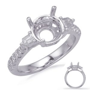 Baguette Diamond Engagement Ring Baguette Diamond Engagement Ring