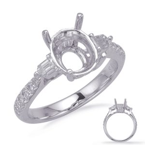 Baguette Diamond Engagement Ring Baguette Diamond Engagement Ring