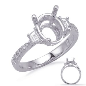 Baguette Diamond Engagement Ring Baguette Diamond Engagement Ring