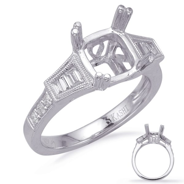 Baguette Diamond Engagement Ring