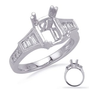 Baguette Diamond Engagement Ring Baguette Diamond Engagement Ring