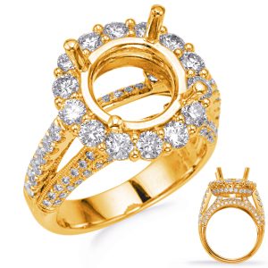Yellow Halo Engagement Ring Yellow Halo Engagement Ring