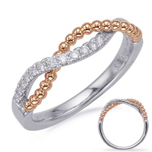 Rose & White Gold Diamond Fashion Ring Rose & White Gold Diamond Fashion Ring