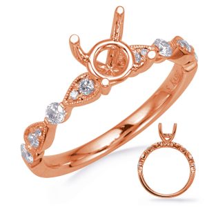 Rose Gold Diamond Engagement Ring Rose Gold Diamond Engagement Ring