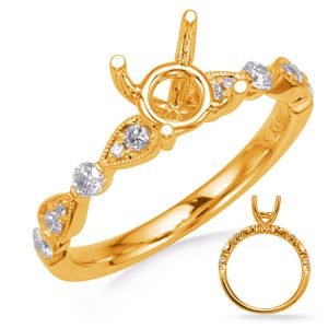 Yellow Gold Diamond Engagement Ring Yellow Gold Diamond Engagement Ring