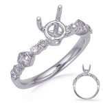 Carat Round Diamond #En8257-15wg
