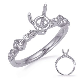 White Gold Diamond Engagement Ring White Gold Diamond Engagement Ring