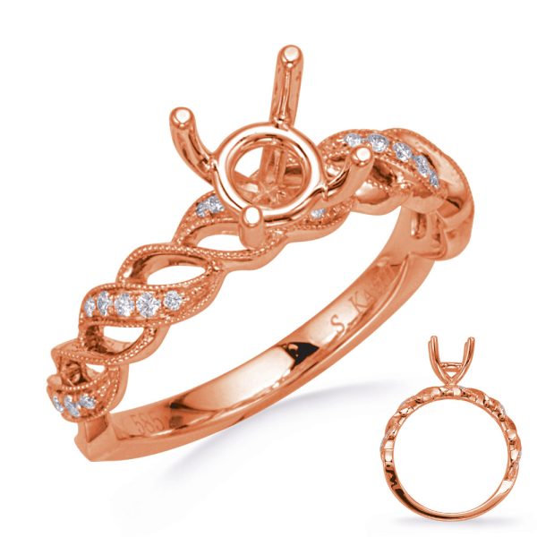 14ROS Braided Engagement Ring