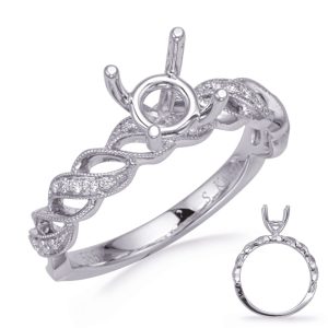 14KW Braided Engagement Ring