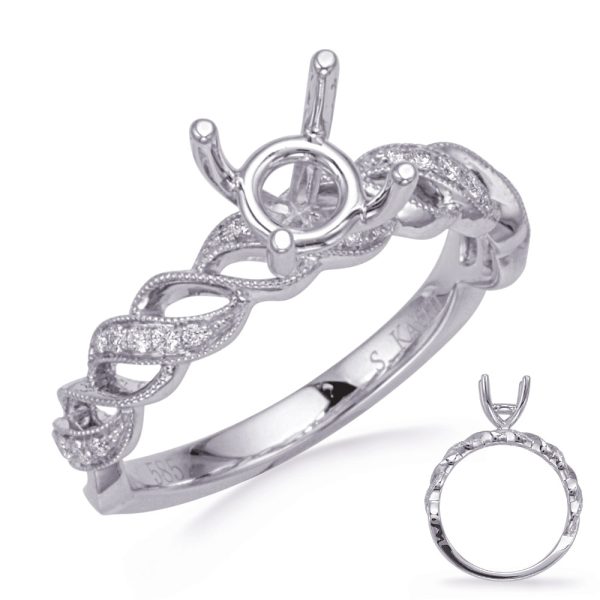 14KW Braided Engagement Ring