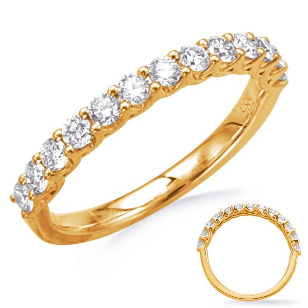 14KY Round Wedding Band