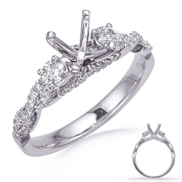 PLAT Braided Engagement Ring