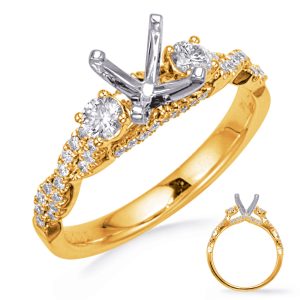 14KYW Braided Engagement Ring 14KYW Braided Engagement Ring