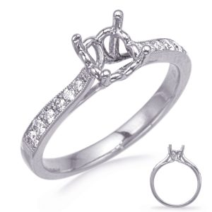 White Gold Engagement Ring White Gold Engagement Ring