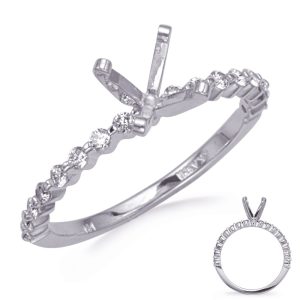 White Gold Engagement Ring White Gold Engagement Ring