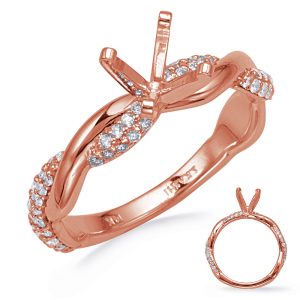 Rose Gold Diamond Engagement Ring Rose Gold Diamond Engagement Ring