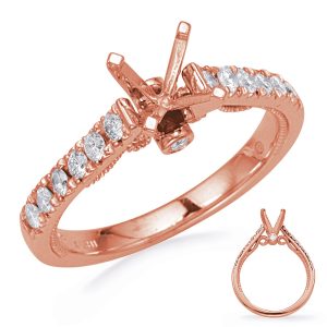 Rose Gold Diamond Engagemond Ring Rose Gold Diamond Engagemond Ring