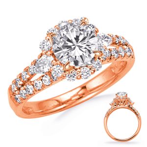 Rose Gold Diamond Engagement Ring Rose Gold Diamond Engagement Ring