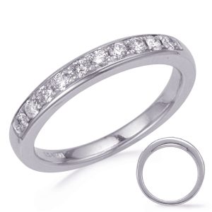 White Gold Diamond Wedding Band White Gold Diamond Wedding Band