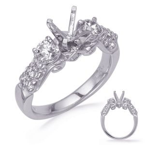 White Gold Diamond Engagement Ring White Gold Diamond Engagement Ring
