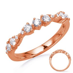 Rose Gold Diamond Wedding Band Rose Gold Diamond Wedding Band