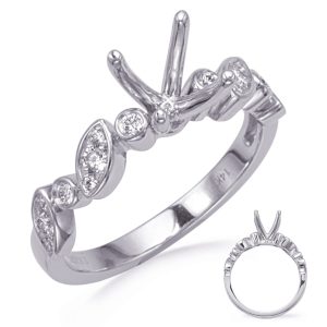 Carat Round Diamond #En8281-1wg Carat Round Diamond #En8281-1wg
