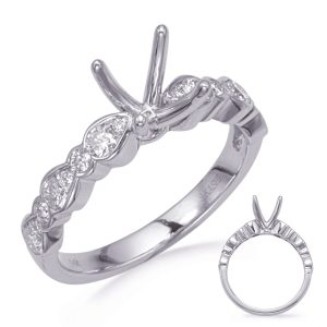 Carat Round Diamond #En8282-1wg Carat Round Diamond #En8282-1wg