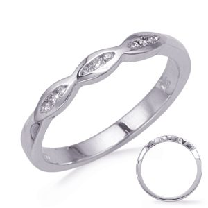 White Gold Diamond Wedding Band White Gold Diamond Wedding Band