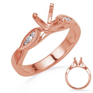 Rose Gold Diamond Engagement Ring Rose Gold Diamond Engagement Ring