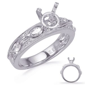 White Gold Engagement Ring White Gold Engagement Ring