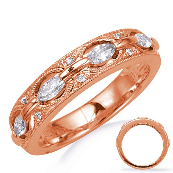 Rose Gold Weddding  Band